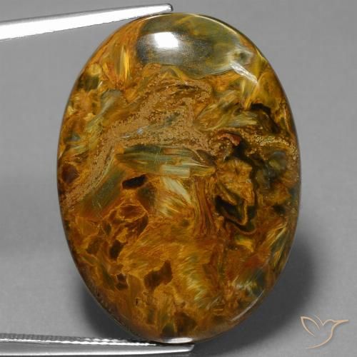 28.81ct 天然 彩色 彼得赛特, 椭圆形, 不透明