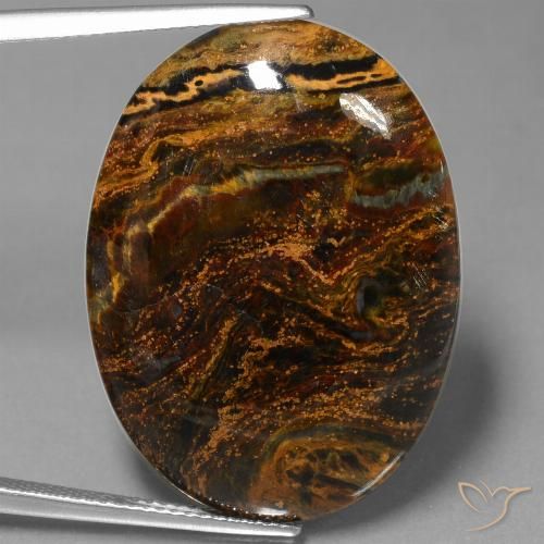 21.92ct 天然 彩色 彼得赛特, 椭圆形, 不透明