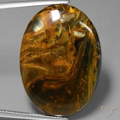 28.36ct 天然 彩色 彼得赛特, 椭圆形, 不透明