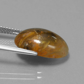 6.69克拉天然彼得赛特，椭圆形切割，不透明