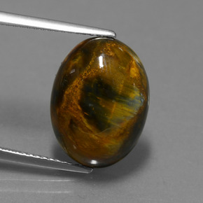 7.40克拉天然彼得赛特，椭圆形切割，不透明