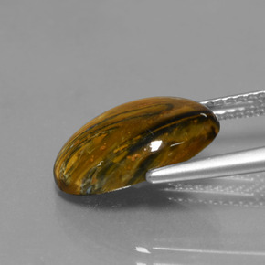 3.89克拉天然彼得赛特，椭圆形切割，不透明