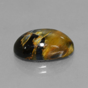 4.99克拉天然多色彼得石，椭圆形切割，14.1×10.2毫米，不透明