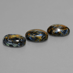 天然多色彼得石，椭圆形切割，14.2×10.1毫米，不透明