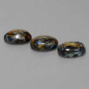 天然多色彼得石，椭圆形切割，14.2×10.1毫米，不透明