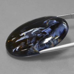 31.19克拉天然彼得赛特，椭圆形切割，不透明