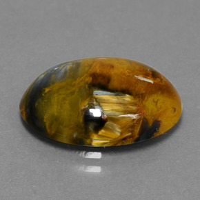 5.93克拉天然多色彼得石，椭圆形切割，16×12毫米，不透明