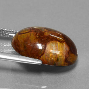 8.30克拉天然彼得赛特，椭圆形切割，不透明