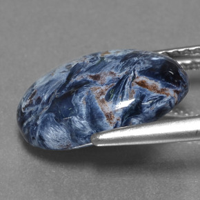 3.89克拉天然多色彼得石，椭圆形切割，13.7×10.1毫米，不透明