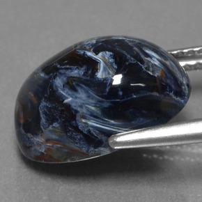 5.89克拉天然多色彼得石，椭圆形切割，13.9×10.1毫米，不透明