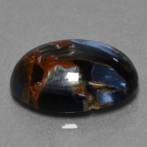 4.81克拉天然多色彼得石，椭圆形切割，13.8×10毫米，不透明