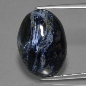 10.97克拉天然多色彼得石，椭圆形切割，18×13.1毫米，不透明