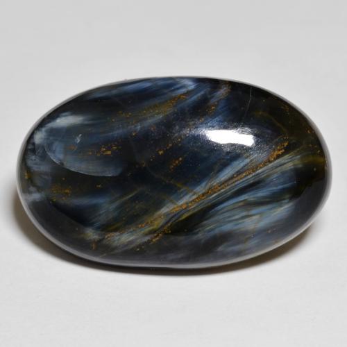 19.36克拉天然多色彼得石，椭圆形切割，25.7×15.7毫米，不透明