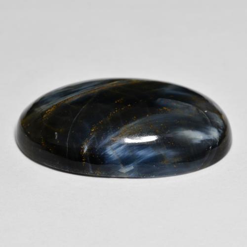 19.36克拉天然多色彼得石，椭圆形切割，25.7×15.7毫米，不透明