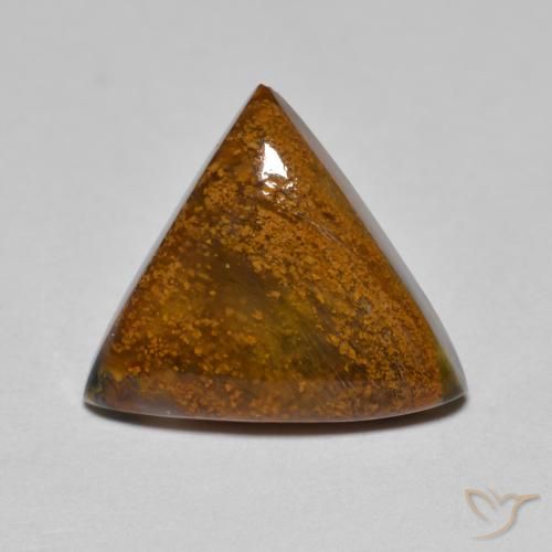 4.51ct 天然 中褐色 彼得赛特, 胖三角形, 不透明