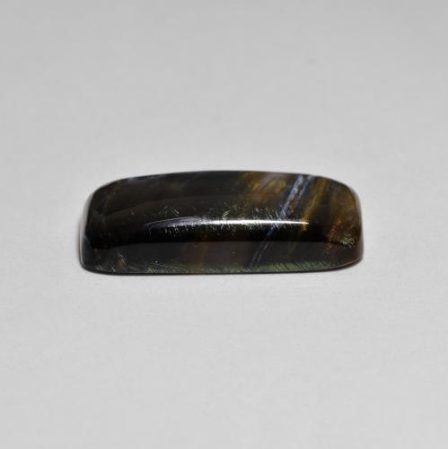 5.68克拉天然多色彼得石，垫形剪裁，11.5×7.3毫米，不透明
