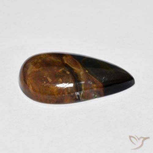 5.13克拉天然彼得赛特，梨形，不透明