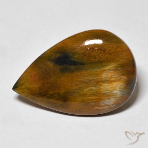 8.35ct 天然 姜饼布朗 彼得赛特, 梨形, 不透明