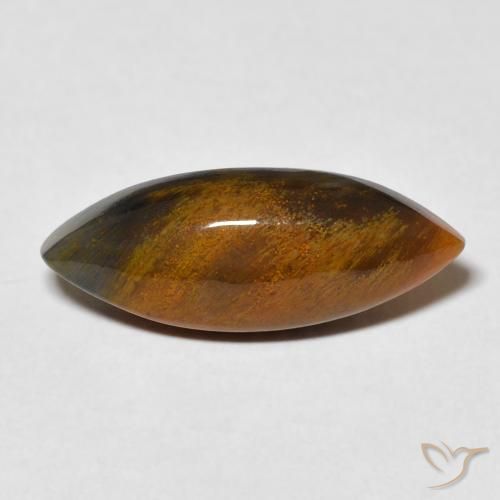 4.81ct 天然 焦糖棕 彼得赛特, 榄尖形, 不透明