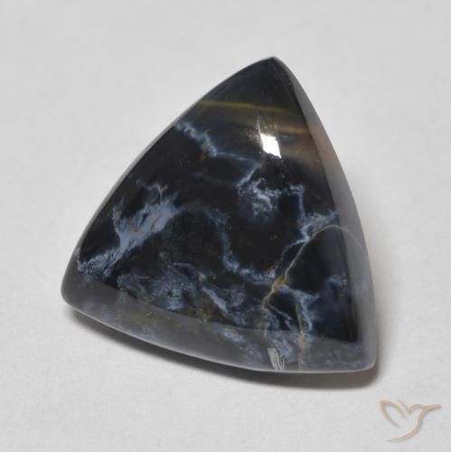 6.87克拉天然彼得赛特，胖三角形，不透明