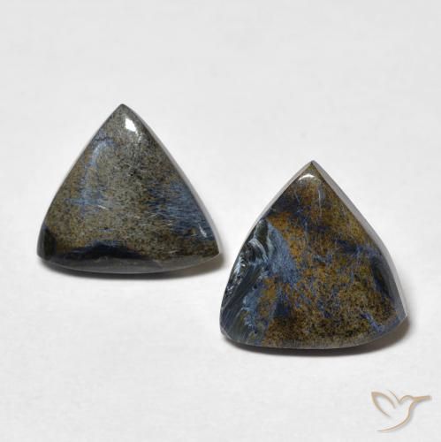 3.35ctw 天然 彩色 彼得赛特, 胖三角形, 不透明