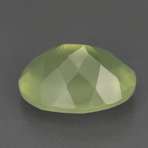 9.74克拉天然绿色葡萄石，透明，16×12.1毫米，透明/半透明