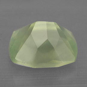 5.66克拉天然绿色葡萄石，透明，11.9×10.2毫米，透明/半透明