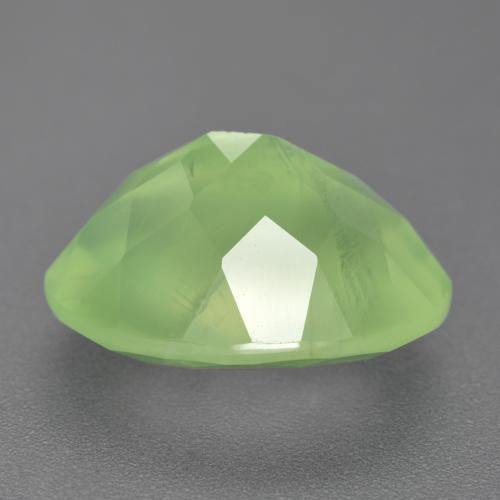 10.27克拉天然绿色葡萄石，椭圆形切割，16×11.9毫米，半透明
