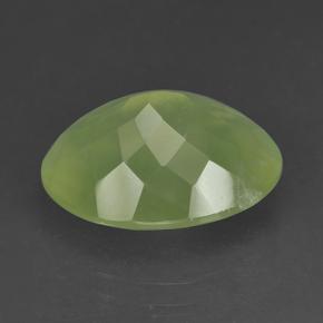 9.22克拉天然绿色葡萄石，椭圆形切割，15.9×11.9毫米，半透明