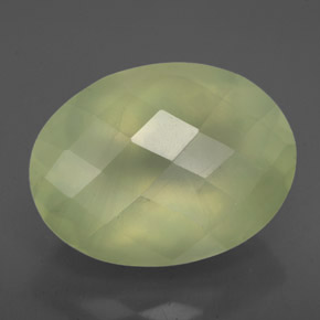 9.84克拉天然绿色葡萄石，透明，15.9×11.9毫米，透明/半透明