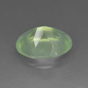 5.78克拉天然绿色葡萄石，椭圆形切割，14×10毫米，半透明