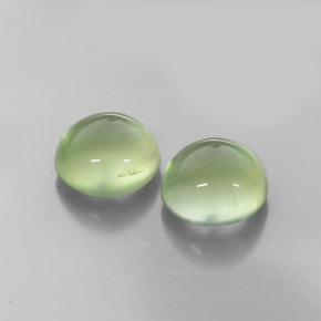 天然绿色葡萄石，透明，10.19毫米，透明/半透明