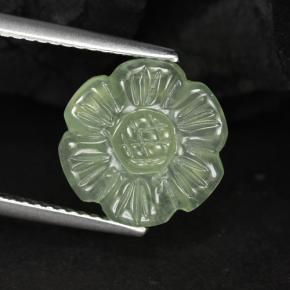 4.62克拉天然绿色葡萄石，异形，11.3×11.3毫米，半透明