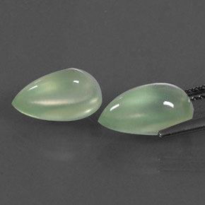 克拉天然葡萄石，梨形，透明