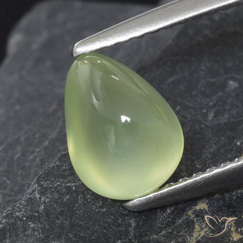 2.52ct 天然 Yellow Green  葡萄石, 梨形, 透明