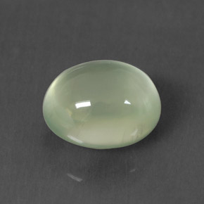 3.10克拉天然绿色葡萄石，椭圆形切割，9.1×7.5毫米，透明