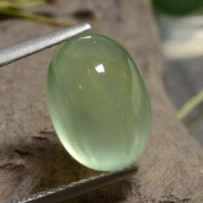 5.10克拉天然绿色葡萄石，椭圆形切割，11.5×8.3毫米，半透明