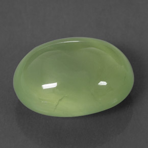 12.22克拉天然绿色葡萄石，透明，16×11.9毫米，透明/半透明