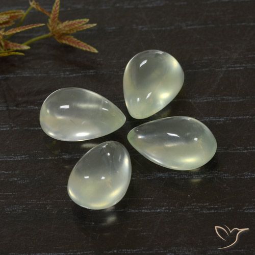 9.91ctw 天然 Light Green  葡萄石, 梨形, 透明