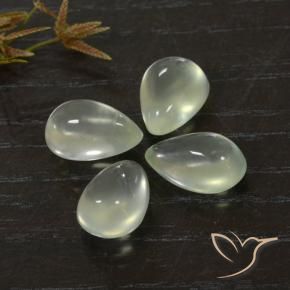9.91克拉天然葡萄石，梨形，透明