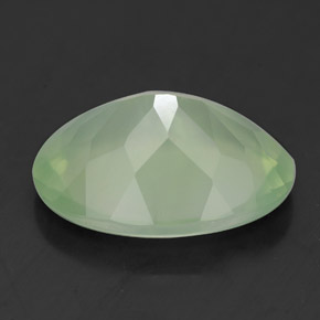 5.36克拉天然绿色葡萄石，椭圆形切割，14×10.1毫米，透明