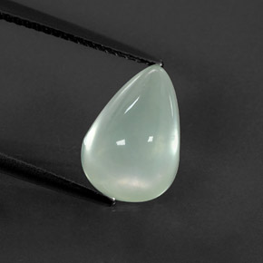 3.84克拉天然绿色葡萄石，透明，11.9×8.2毫米，透明/半透明