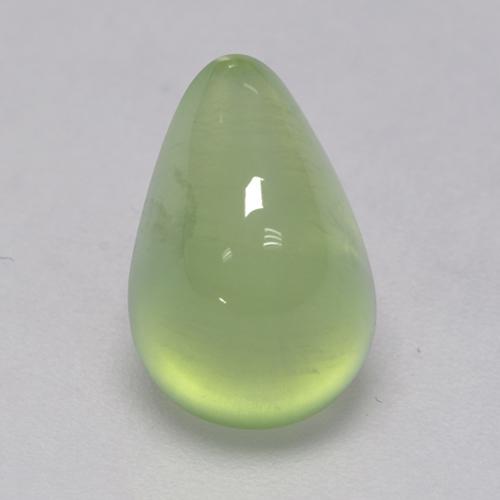 3.11克拉天然绿色葡萄石，梨形，10.8×7.1毫米，透明