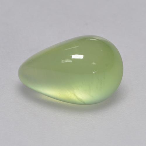 3.11克拉天然绿色葡萄石，梨形，10.8×7.1毫米，透明