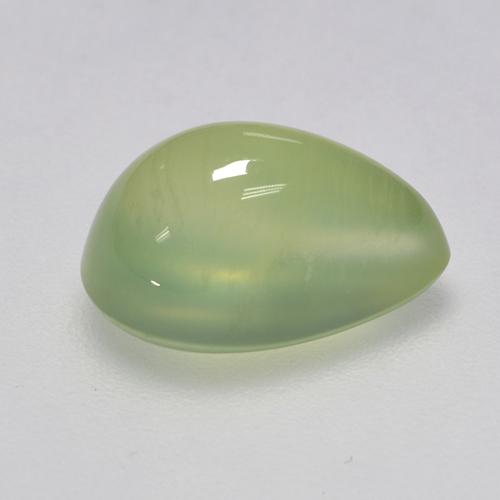 3.11克拉天然绿色葡萄石，梨形，10.8×7.1毫米，透明