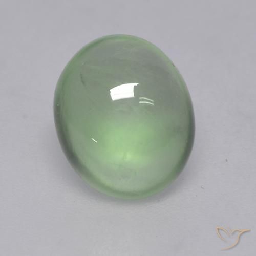 1.73ct 天然 Very Light Green  葡萄石, 椭圆形, 透明