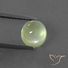1.64ct 天然 浅绿色 葡萄石, 椭圆形, 透明/半透明
