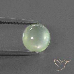1.86ct 天然 Yellow Green  葡萄石, 椭圆形, 透明/半透明