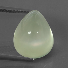 9.95克拉天然绿色葡萄石，透明，13.2×10.7毫米，透明/半透明
