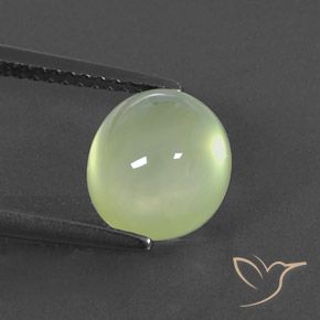 3.13ct 天然 Yellow Green  葡萄石, 椭圆形, 透明/半透明